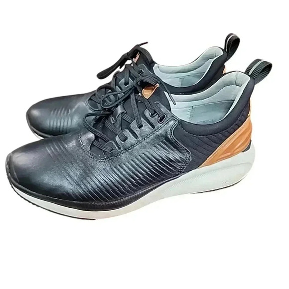 Johnson & Murphy  TR1-Luxe Hybrid Black Leather Lace-Up Sneaker. Size 8.5 - Picture 6 of 9